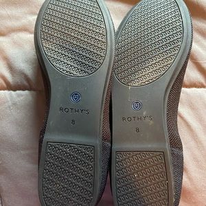 Black Rothy’s squared toed shoes. Barely worn.